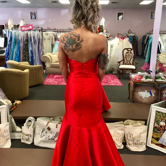 Red Ball Gown - Picture 5 of 5